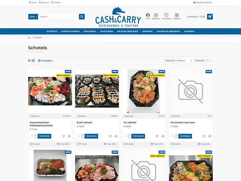 webshop zeevishandel cash and carry vlissingen